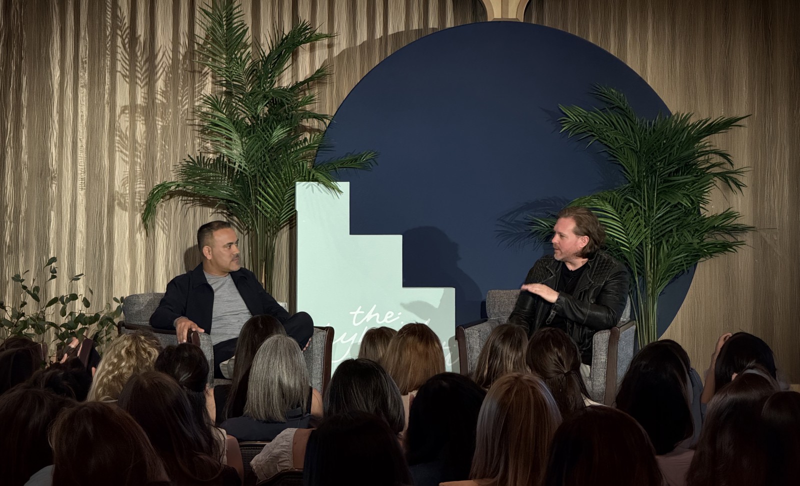 Paul Von Rieter in conversation with Jose Villa before a full room at The Hybrid Co